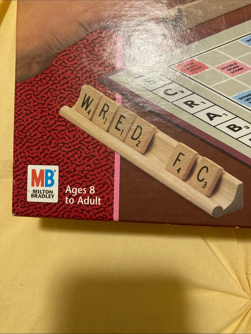 Scrabble Crossword Game - Scrabble Brand Red Box with Tan Tiles